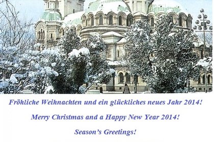 Fröhliche Weihnachten und ein glückliches neues Jahr 2014!
